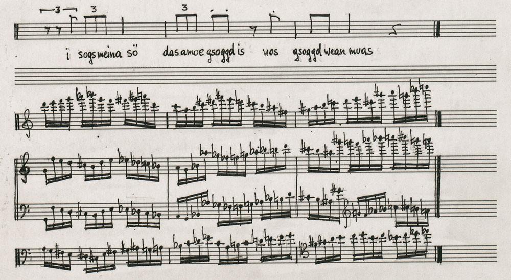 NotationIsGreat's tweet photo. From Friedrich Cerha's "Eine Art Chansons"! https://t.co/XLUN6Bfj1k