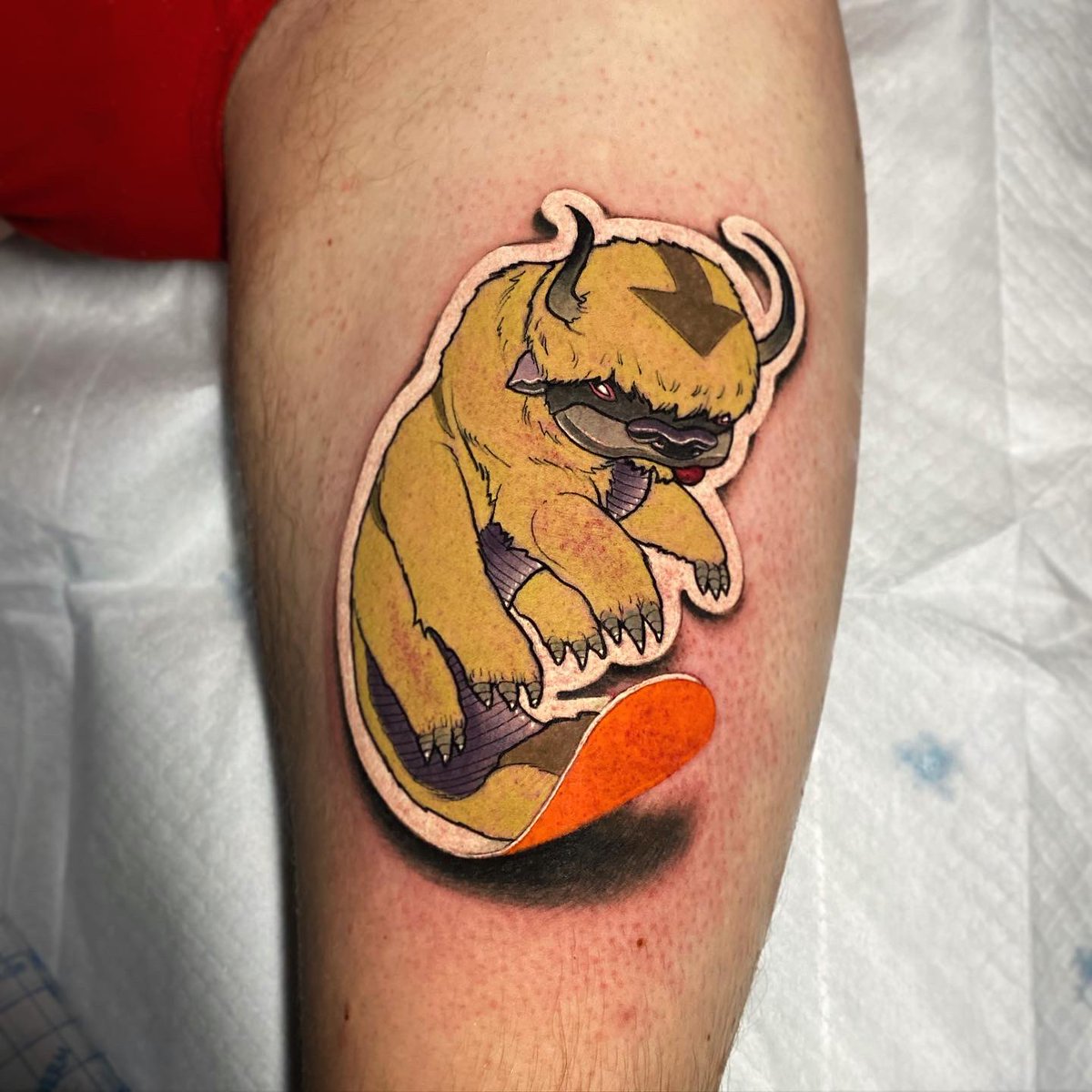 flipshadesart's tweet image. #stickertattoo #thelastairbender #flipshadestattourist #longlivetattoocollective #flipshades #animetattoo