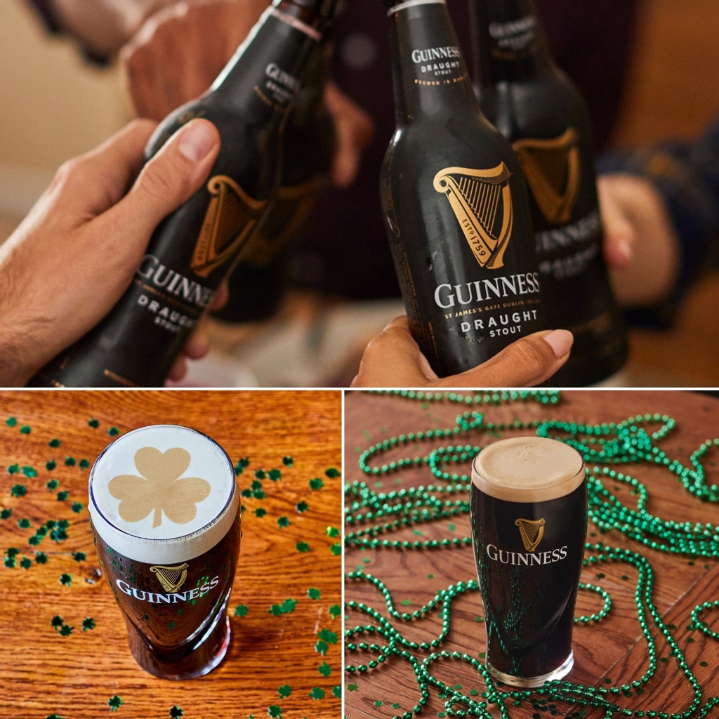 SilvertonBR's tweet photo. Who else is still Irish this weekend?!🍀 Get your @Guinness on⁠🍻🥃

Sweet smelling with a coffee and malty nose⁠

Perfect balance of bitter and sweet with malt and roast characters⁠

Smooth, creamy and balanced⁠
ABV: 4.2%⁠

Distinctively dark, with a rich creamy head https://t.co/kMimnq6FPR