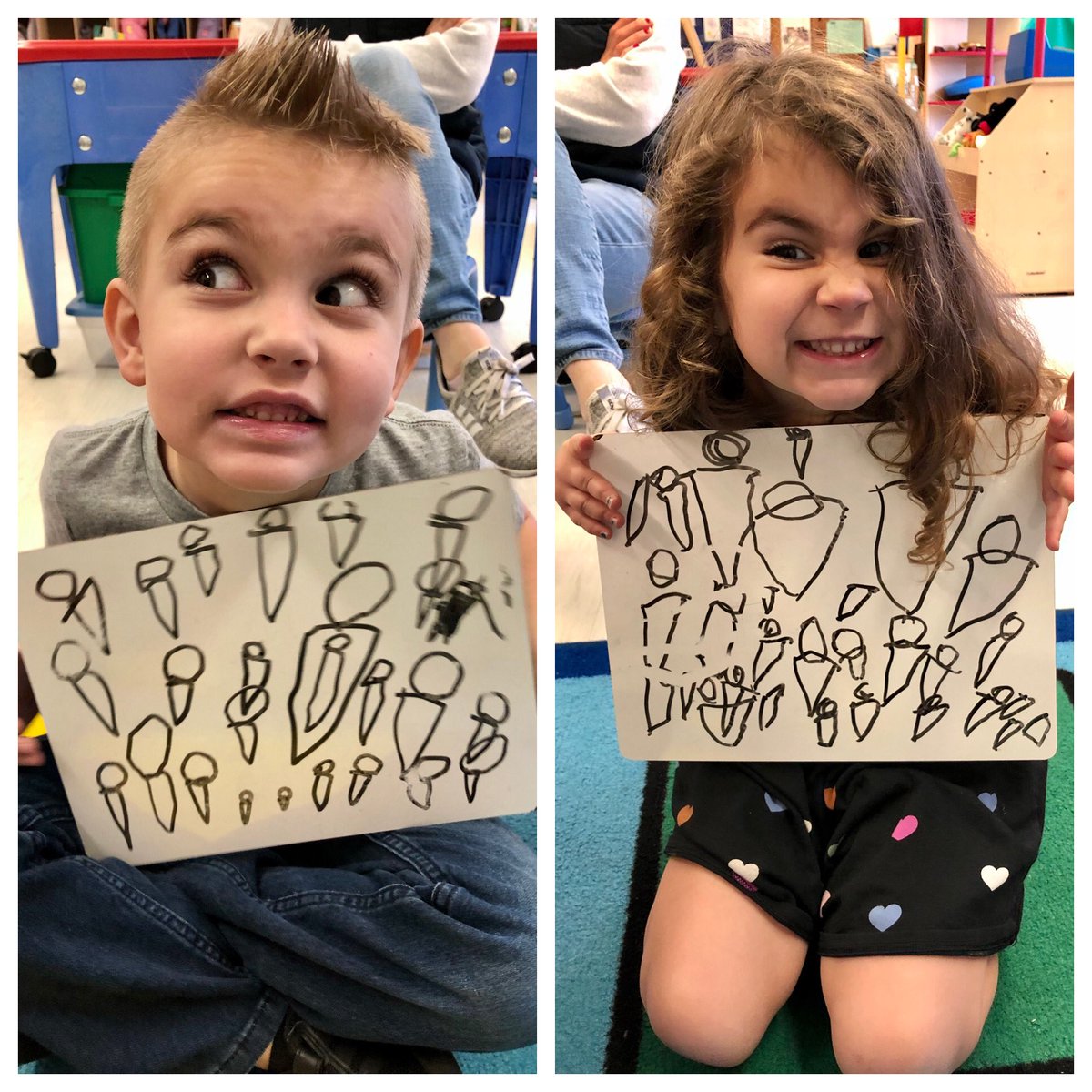 ConnellsCrew's tweet photo. It was our first time drawing ice cream cones, and they came out amazing! 🍦 #graphicspractice #ToolsoftheMind @FSDVikings https://t.co/jL9du0E3m0