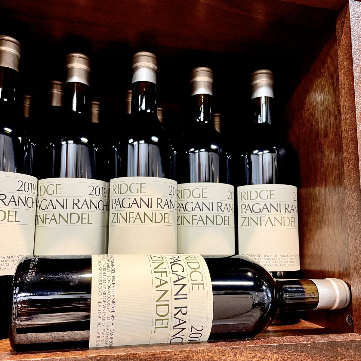 Pagani Ranch Zinfandel. Well balanced and vibrant.

Ridge is a winery that adheres to a philosophy of sustainability. Working to ensure the land they use is not stripped of its resources and that the people work on the land are treated with fairly and respectfully.