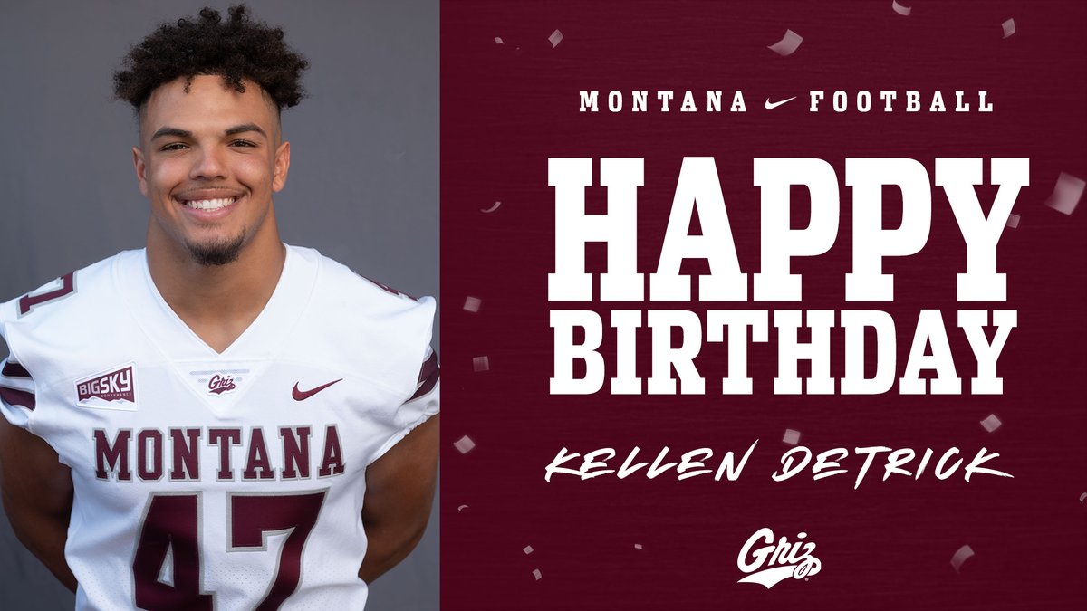 MontanaGrizFB's tweet photo. Happy Birthday, Kellen Detrick!

#GoGriz https://t.co/96rGXLjMQn