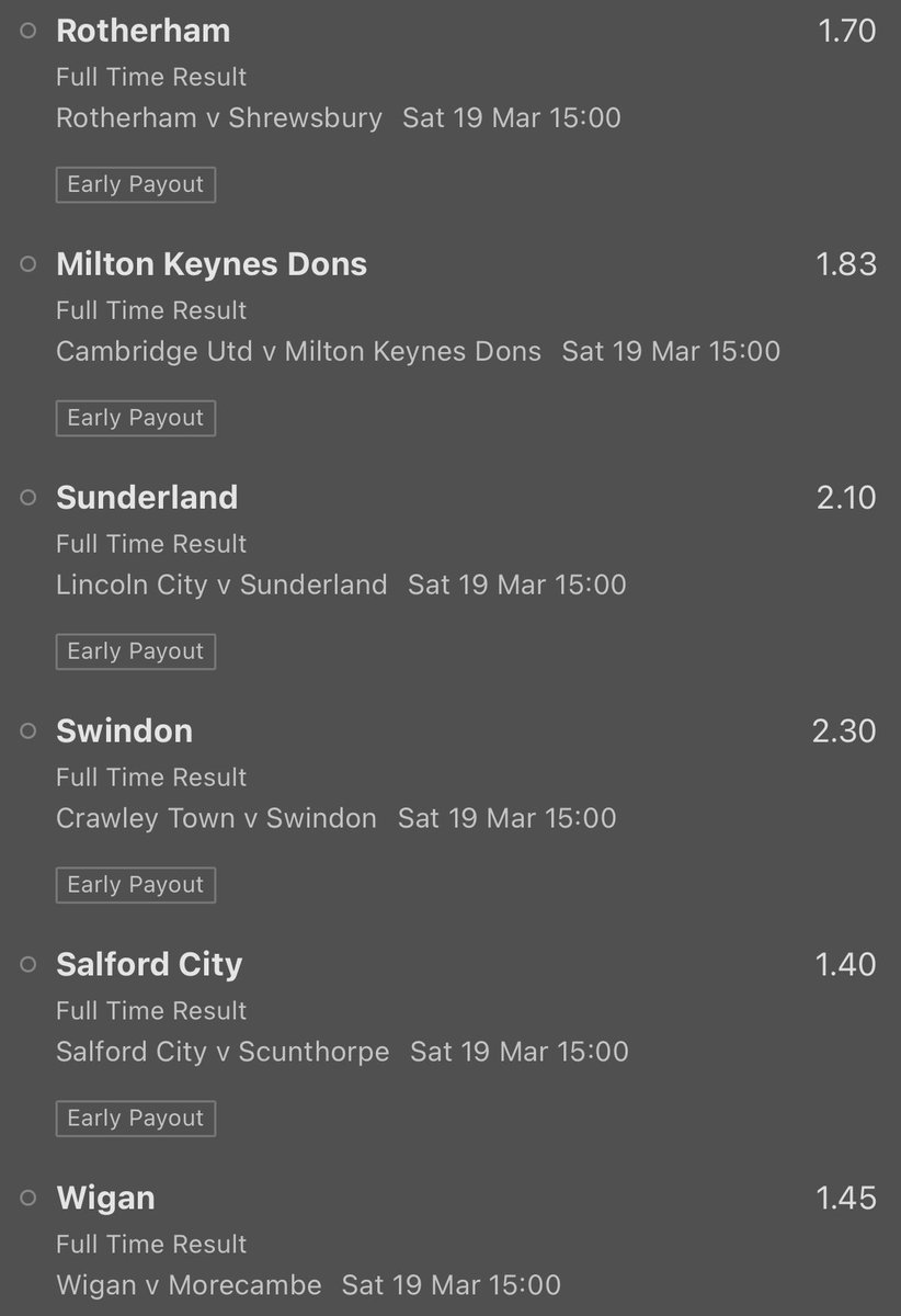 HansomTips's tweet photo. It’s EFL acca time and this week we’ve picked out a 6 fold of 15:00 kick offs destined to deliver some profit 🤑💰 It’s priced at around 30/1 and we’re confdent! Good luck to all placing with us, please gamble responsibly 🤝 #HansomTips https://t.co/SAERY7tavL
