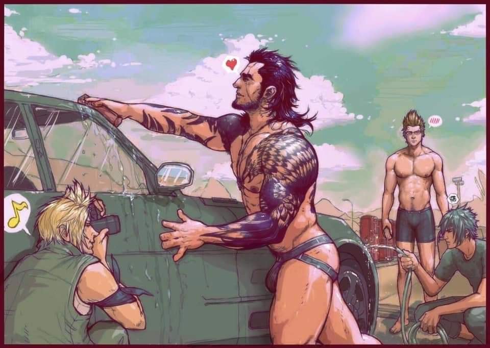 Azevrec's tweet photo. Una duda, ¿esta imagen de #FinalFantasyXV les parece gay? https://t.co/4pTpw4wSfj