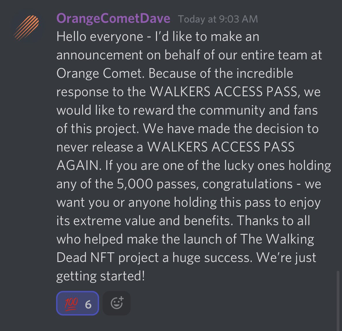 Illusions_Skill's tweet photo. Buying in under 1 ETH is still EARLY🚀
@OrangeCometNFT @WalkingDead_AMC @AMCPlus 

https://t.co/X1BFvRPpDN https://t.co/2Vj58jc5yD