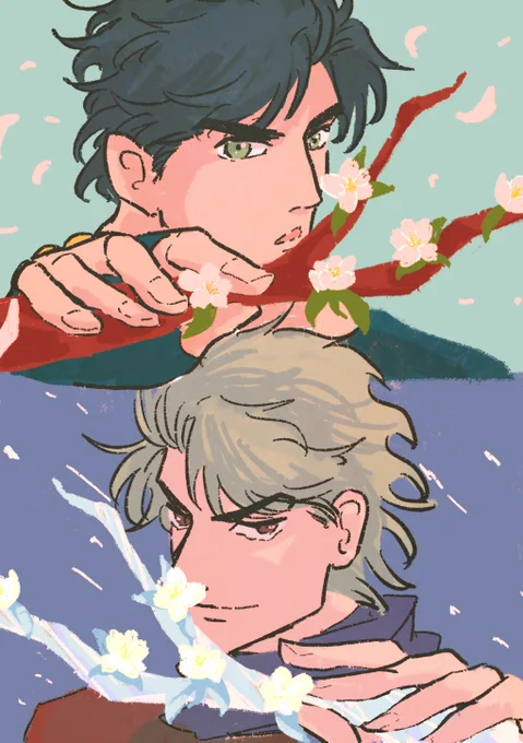 「開花」
 #ディオジョナ版深夜の真剣お絵描き60分一本勝負 