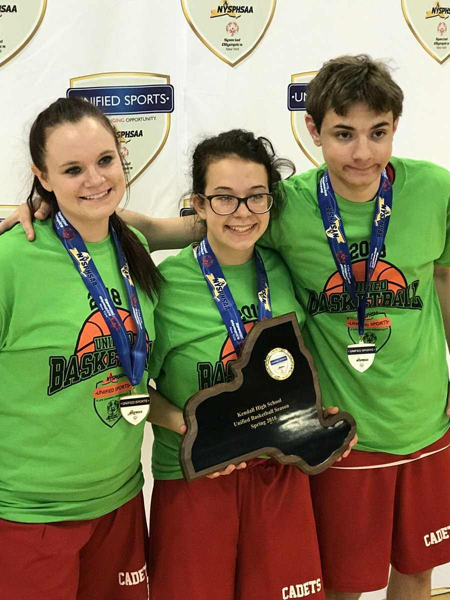 KCSDAthletics's tweet photo. It's @UnifiedSportsNY season -- thinking back to our awesome partnership with @HiltonCadets and perhaps the coolest team name ever: The Kendets! Kendall is looking to join forces with @HolleyCSD this time to bring back an amazing interscholastic experience for our students! https://t.co/lgLVRzc1x1