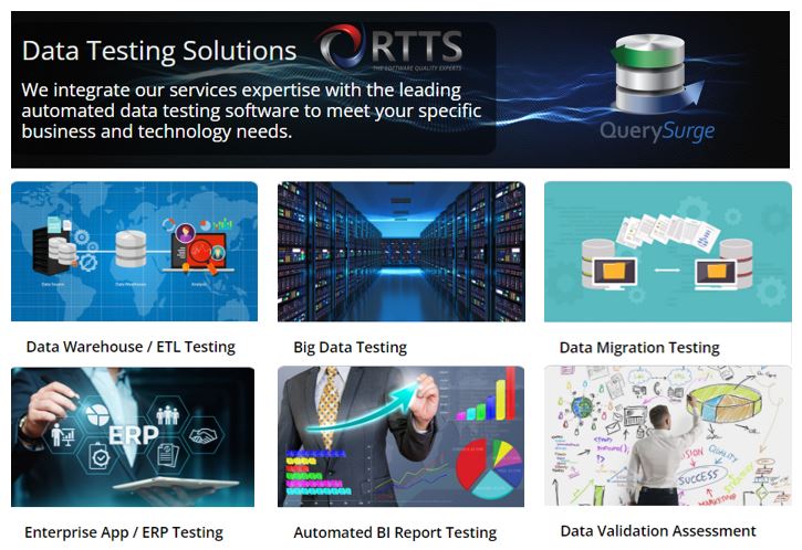 RTTS is the foremost expert on data validation and ETL testing. We integrate our services expertise with the leading automated data testing software to meet your business and technology needs. rttsweb.com/services/solut…  #ETLtesting #DataWarehouse  #DataMigration #ERP #BigData