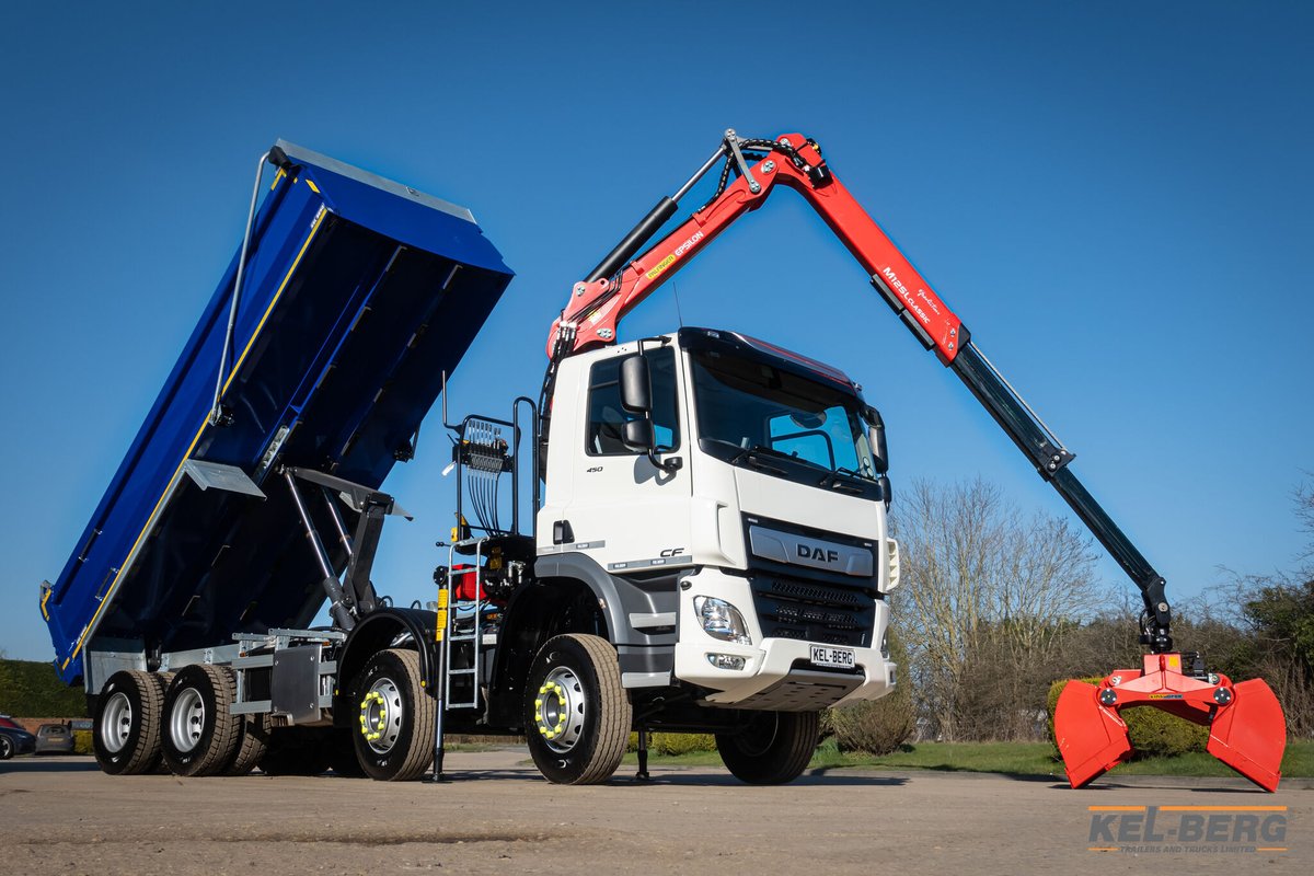 Kel_Berg's tweet photo. Dare Utilities Ltd are a #Dawlish-based #Utilities #Reinstatement contractor operating in both Devon and Cornwall. Their latest addition, a #DAF C450 8x4 manual chassis c/w #kelberg Grab install.

Thanks to Phillip for choosing Kel-Berg. We appreciate your business. https://t.co/LYEoJVffpH