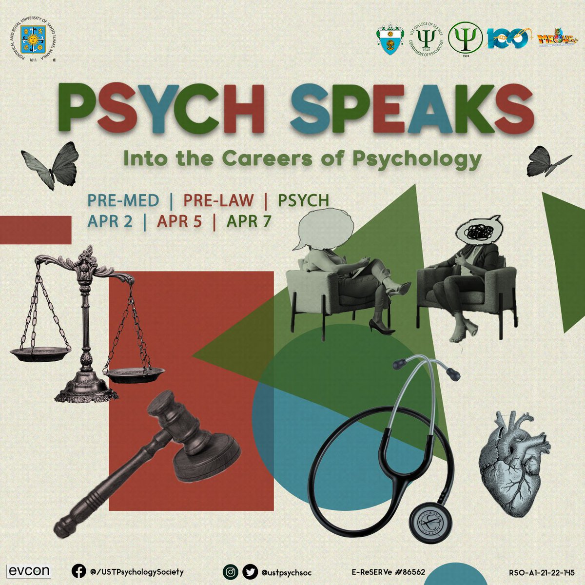 ustpsychsoc's tweet photo. Hey Psych community, still undecided on which path to take after college? Join us as we journey together 𝗜𝗻𝘁𝗼 𝘁𝗵𝗲 𝗖𝗮𝗿𝗲𝗲𝗿𝘀 𝗼𝗳 𝗣𝘀𝘆𝗰𝗵𝗼𝗹𝗼𝗴𝘆! https://t.co/FiBNByOQSi