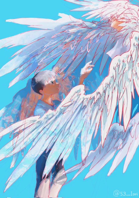 in Summer Sky,
#EVANGELION #カヲシン 