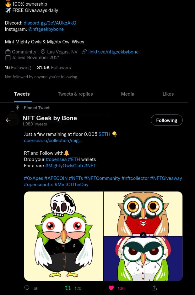 realpablit0's tweet photo. @nftgeekbybone done 

0x387358C3BeA92173c4E88BD3178Ac1FfC80b97d1 https://t.co/8oALCN3Jx5