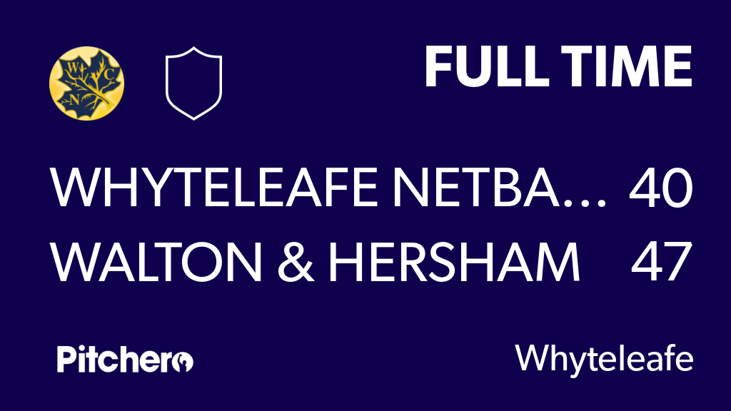 Whyteleafe Netball tweet media