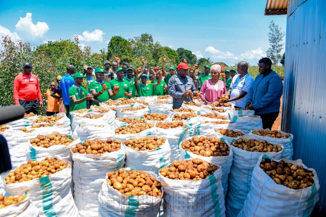 MagazineJimbere's tweet photo. ⚖️🥲 Le Président @GeneralNeva s'oblige à payer 10 millions Fbu sur les tonnes de pommes de terre récoltées à #Mwaro: "Aucun impôt ne m'a été demandé, alors que le travailleur dans mes champs avec ses 200.000Fbu de salaire paie l'IPR" https://t.co/Suu5JDvyqJ

#Burundi https://t.co/wkqKZYRX0o