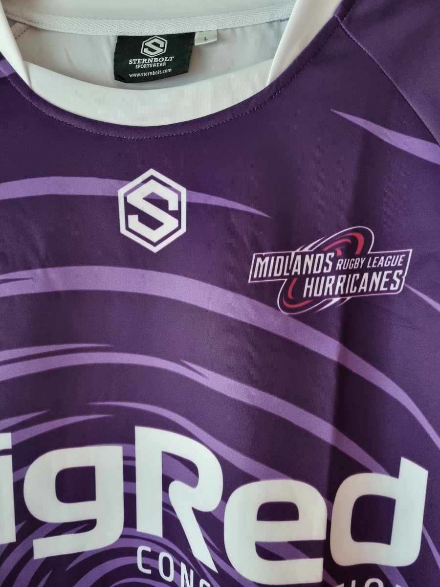 Proud to have been asked to be involved with the first ever <a href="/HurricanesRLFC/">Midlands Hurricanes RLFC</a> jerseys by <a href="/Sternbolt/">Sternbolt Design</a>. Delighted with the result and a big thank you to @ajlrobinson for the opportunity. Best of luck in 2022. #RugbyLeague #Hurricanes #design #GraphicDesign