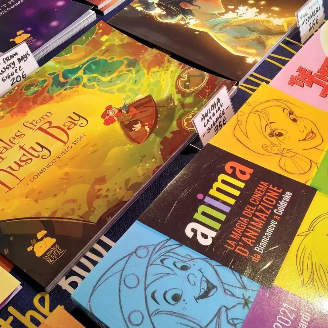 NemoAcademy's tweet photo. Al festival di Angouleme con i libri editi da "La città delle Nuvole" dei nostri talentuosi studenti e colleghi! #nemoacademy #lacittadellenuvole #firenze #angouleme #festivaldangouleme https://t.co/LrrKZITAeC