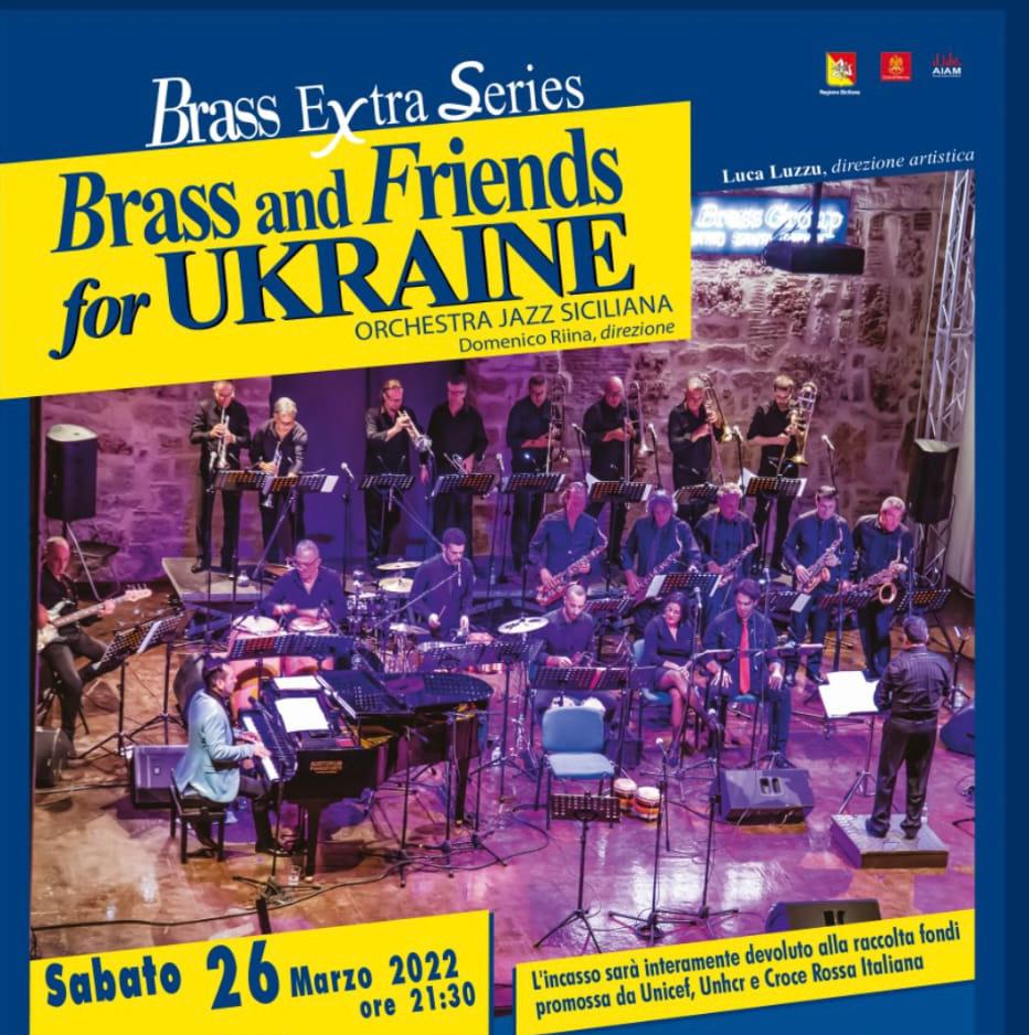 Brass and Friends for Ukraine sabato 26 marzo ore 21:30. L'incasso sarà interamente devoluto alla raccolta fondi promossa da Unicef, Unhcr e Croce Rossa Italiana. bluetickets.it 
#Ucraina #unicef #unhcr #crocerossaitaliana #brassgroup #emergenzaucraina