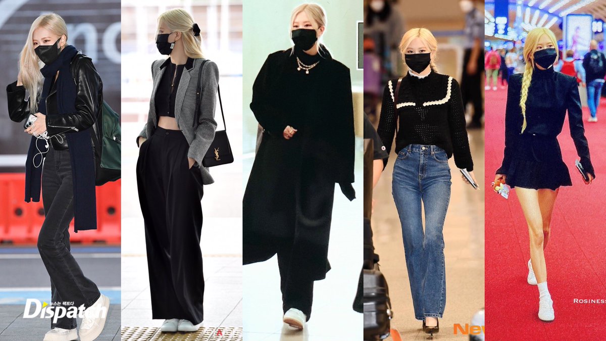 badbloodrozay's tweet photo. no one comes close to rosé’s airport outfits 🖤 https://t.co/0rPnynKgrO