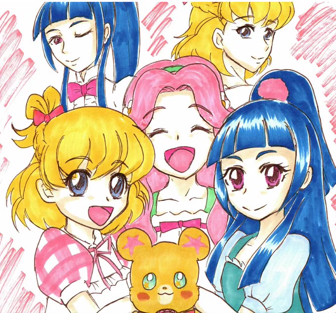 #まほプリ
本日は49話の日だそうで過去絵。
今日はキラリ☆100カラットの奇跡を聴きまくって過ごします。 