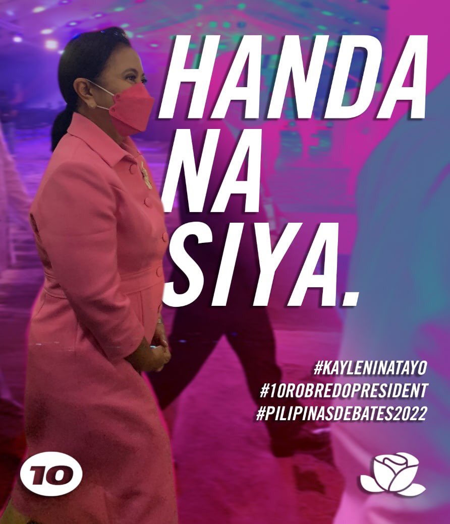 GregGAndres1's tweet photo. #KayLeniNaTayo
#10RobredoPresident
#PilipinasDebates2022 https://t.co/3wmtFxGXZz