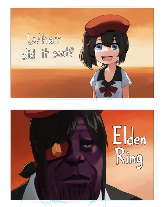 So they gave me Elden ring in the end 