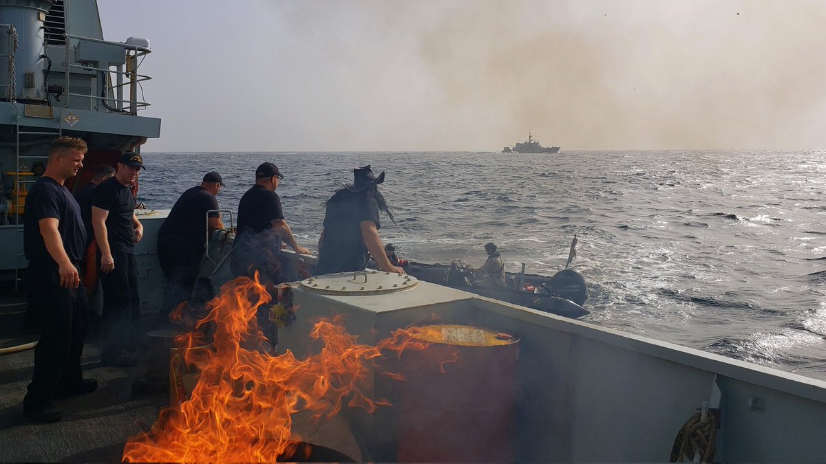 GooseBayCO_11's tweet photo. #HMCSMoncton executed a Search &amp; Rescue Exercise (SAREX) this morning, assisting the "Fishing Vessel Goose Bay" who was adrift due to an engine fire &amp; had several casualties. 

Realistic training like this is how we ensure we're always #ReadyToHelp.

BZ MCT!

#OpPROJECTION22 https://t.co/WytbaeHQ5Q