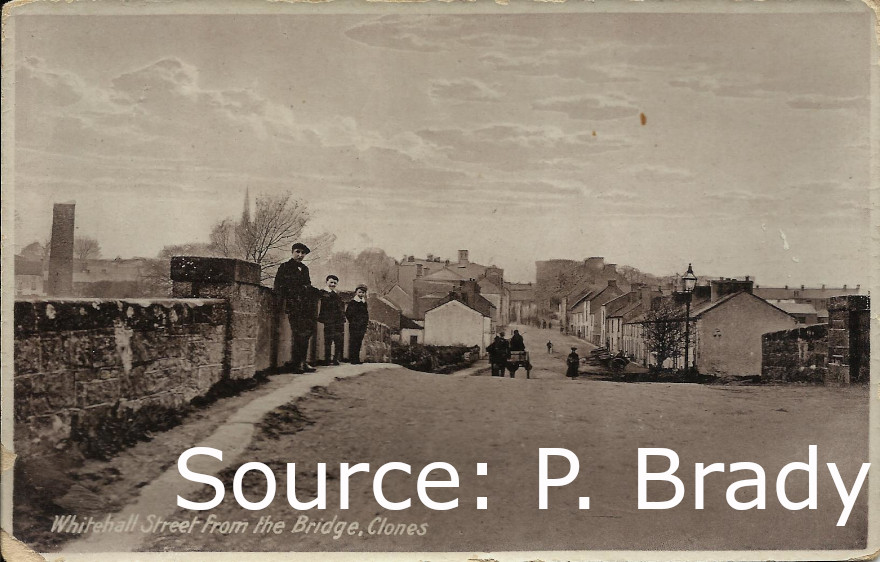 @TheClonesLad inquired about the McCurtain St. bridge. I said I would post a photo of it. It was a canal bridge that was lowered. When the Canal Reopens I assume there may have to be a new bridge built to accommodate the barges. #visitClones 
Phto Source: (Left F. McPhilips)