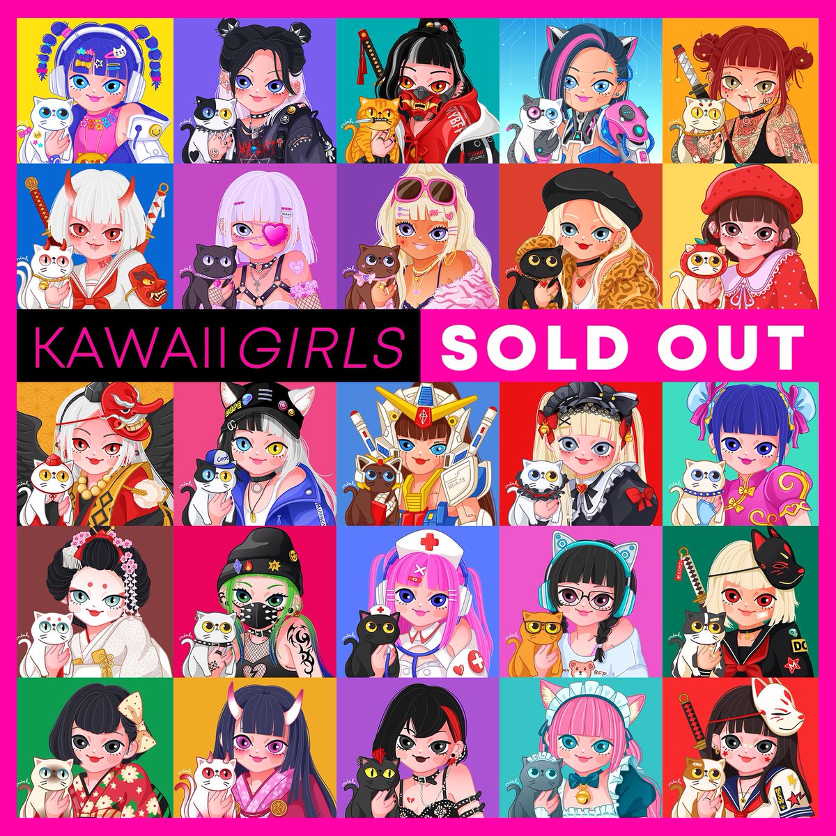 Miahscat's tweet photo. All 25 girls in my Kawaii drop are now sold out! Available some on 2nd market! #mycatmyBFF 

💖My Cat,My BFF💖
Item : 27
Owners : 23
Floor Price : 0.1
Volume Traded : 0.43
Duration : 2 weeks
👇
https://t.co/yCkjvLkaye

#NFT #NFTCommunity #NFTs #nftcollector  #NFTdrop #OpenSeaNFT https://t.co/Vx7jcc2LBk