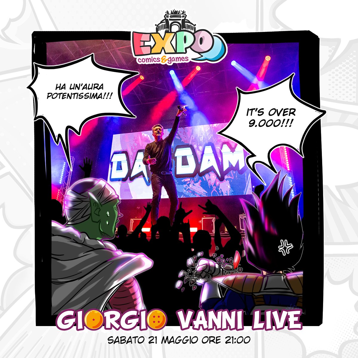 EXPOcomicsgames's tweet photo. @Giorgio_Vanni, il Capitano delle nostre sigle preferite sbarca a Palermo e aspetta la sua ciurma per un’entusiasmante mini-live ad #EXPOcg giorno 21 Maggio alle 21:00! 🏴‍☠️

Per info 👉🏻 https://t.co/bb0fUzBv41 https://t.co/E6w4szyxHy