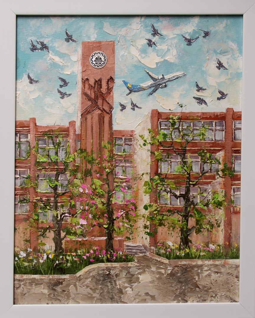 در آستانه سال جدید، به یاد جان‌باختگان #هواپیمای_اوکراینی

 تابلوی یادبود ارسال‌شده برای خانواده‌های ۱۶ عضو خانواده #دانشگاه_صنعتی_شریف که در هواپیمای اوکراینی جان باختند.

نقاشی این یادبود اثر فاطمه رحیم منفرد، دانش‌آموخته دانشکده فیزیک دانشگاه است.