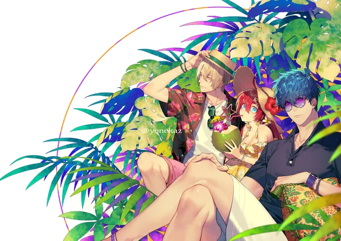 今年もアニメーションカレッジ専門学校さんのパンフレットイラスト描かせていただきました!
南国リゾートで遊んで暮らしてみたいという気持ちをフルにぶつけてみました～。
早く気軽に旅行できる世界に戻りますように。

https://t.co/LeiCsnFeqt 