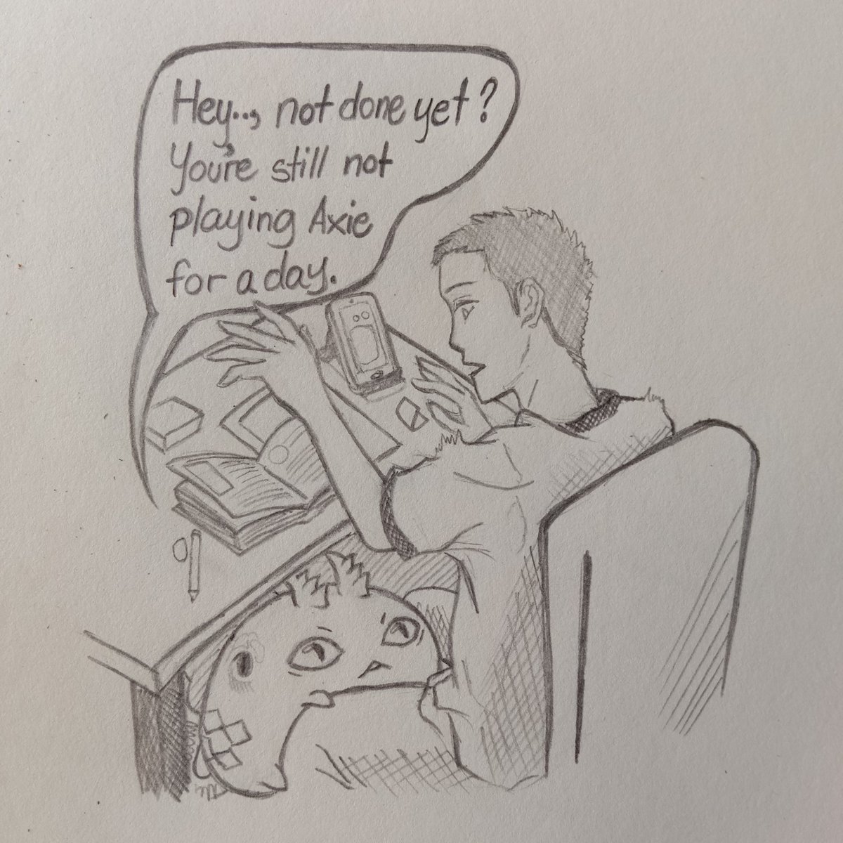 GhreyMatheo's tweet photo. My entry
Drawn Art

" Hardwork Grind "

#AxieEmojiContest
@LINNFUCIUS
@Axie44 i participate again i love axies :)
@Jihoz_Axie Please improove more @AxieInfinity https://t.co/Zs5xehtgm1 https://t.co/2mF1LVEjus