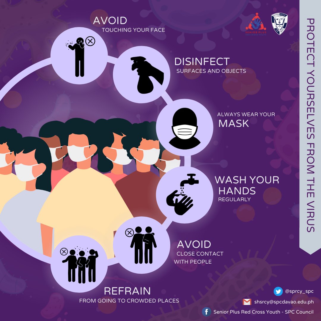 sprcy_spc's tweet photo. Amidst the moderation of protocols in the city, here are the things that we should follow so that we can continue protecting ourselves from the virus.

Be informed.💡 Be safe.🛡️ https://t.co/5jsWTd6LEq