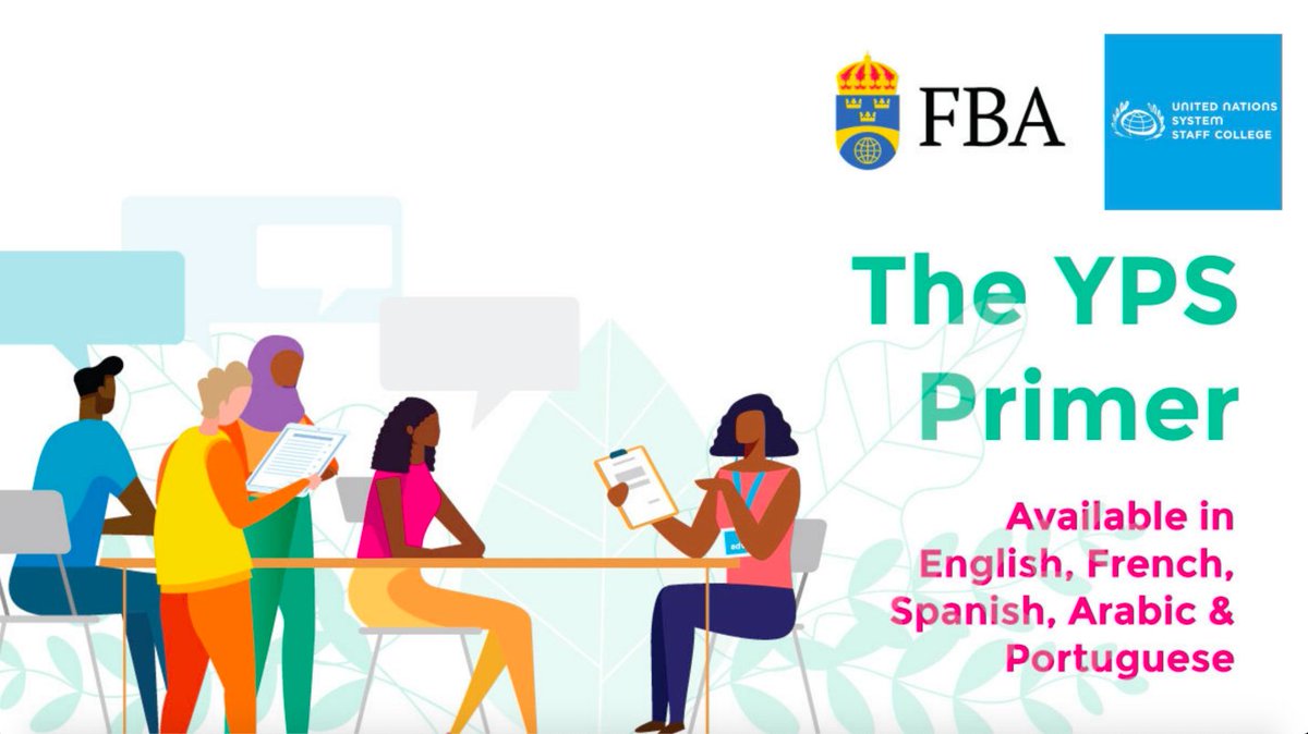 UNSSC's tweet photo. Youth are crucial to achieving peace!
@UNSSC and @fbafolke recognize this &amp; have a FREE learning tool - the YPS primer ▶️ https://t.co/2fYEbuatJD uniquely designed to enhance practitioner’s skills &amp; knowledge to support their work in effectively implementing the #YPSAgenda. https://t.co/I83roQDAAq