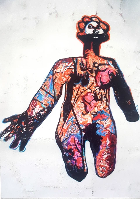 9. Małgorzata Józefowicz, that's my printmaking teacher from high school......... I love her prints and paintigs so much
also all I have are reproductions in my sketchbook and her artbook, so sorry for the quality 💔 