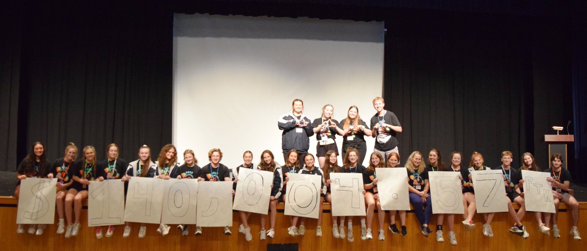 The grand total from the high school's Mini-THON was $140,004.57!!!!  #ForTheKids <a href="/LDHS_MiniTHON/">LDHS Mini-THON</a>