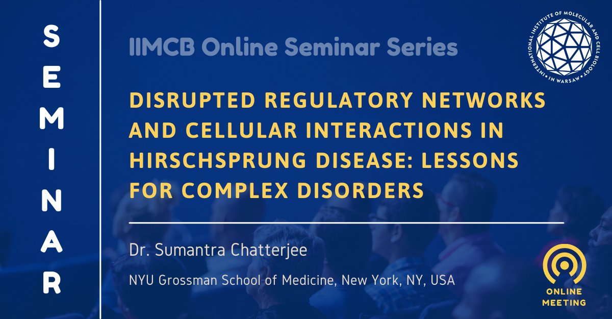 IIMCB Online #Seminar Invitation: <a href="/rovingscientist/">Sumantra Chatterjee</a> from  <a href="/nyugrossman/">NYU Grossman School of Medicine</a> 
🗓 24.03.2022
🕒 3:00 PM CET
🔗 ZOOM: bit.ly/3qjG0v7
ID: 814 5582 0696
Passcode: 645795

#IIMCBOnlineSeminarSeries #sciencemeeting #developmentalbiology #humangenetics #seminar