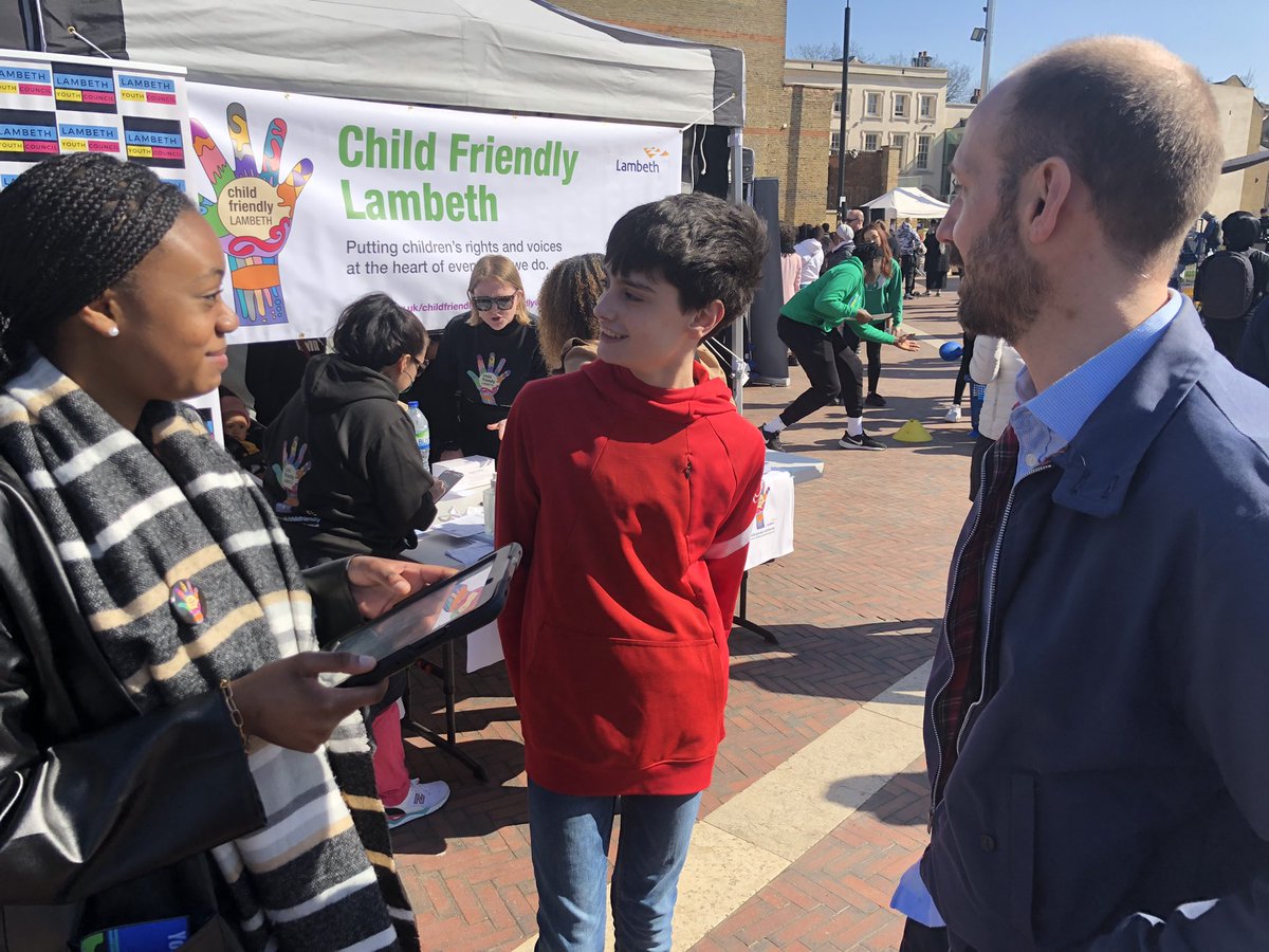 WayneSuperC's tweet photo. @LamYouthCouncil with @BayoDosunmu and @EdDavie at Child Friendly Lambeth event on windrush square. https://t.co/Fbnv1wFcjA