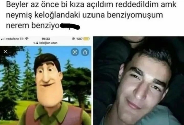 twiterdanbey's tweet photo. Keloğlan daki devlere daha cok benziyon kanka https://t.co/bh1pMR3Xzj