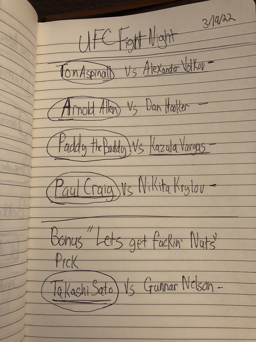 OctagonMan's tweet photo. Alright the people have spoken and I listened. I’m BACK with some picks for a great afternoon fight card. If you really wanna spice things up then take all my 4 main picks in the “Great Britain Parlay”. As always, #InkOnly no bitch ass pencils here. https://t.co/ScosHFdITO