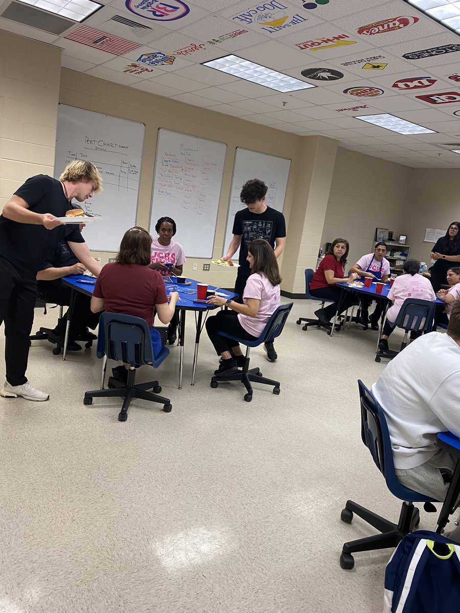 I have #StarsGallore in my class. #restaurantInRealLife project 2/4. It was an honor to serve the Cafeteria staff today as they graciously serve our entire school. They are so essential!