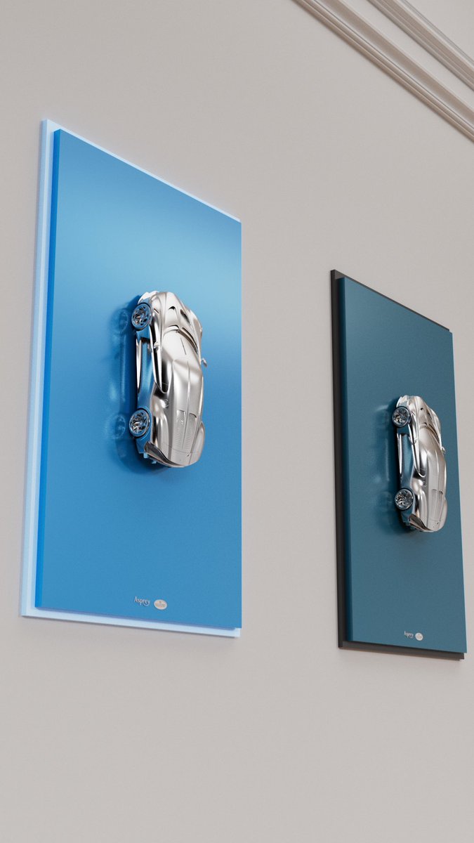 - Asprey Bugatti - 

261 Asprey Bugatti masterpieces linked with NFT.

Base colour combinations randomly assigned. Silver sculpture made at Asprey’s London workshop.

Retweet, comment and add a follower for chance to win a 1 WL spot this weekend.

#aspreybugatti #NFT