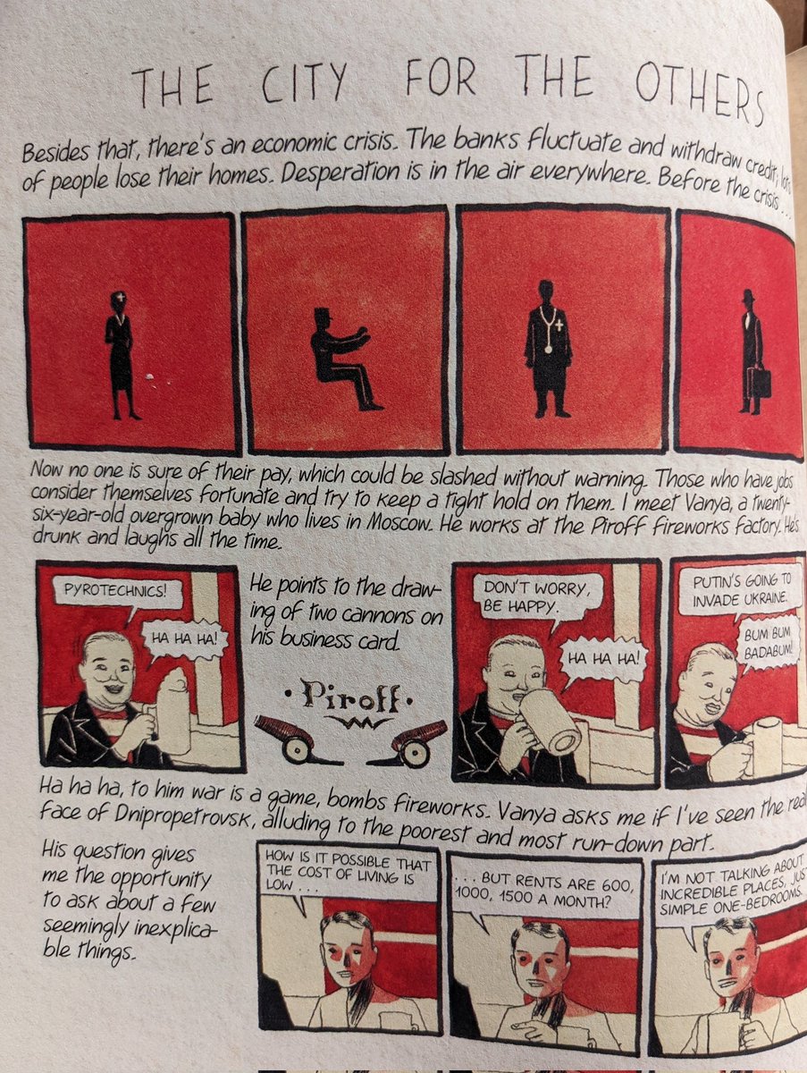 TrulyDevika's tweet photo. Many a true word is captured best in a graphic novel. This from #Igort's haunting 2010 The Ukrainian &amp; Russian Notebooks on their entangled and troubled history #RussianUkrainianWar https://t.co/ahAGkN9LIH