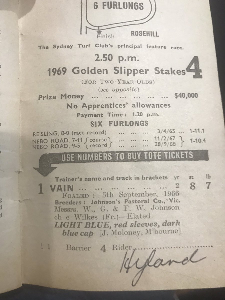 DufficyRon's tweet photo. I’d like to thank the gentleman that gifted me this Racebook in my pocket today. 
I didn’t realise the sentimental value at the time. 
It was his fathers. https://t.co/rqz8cxzfM7