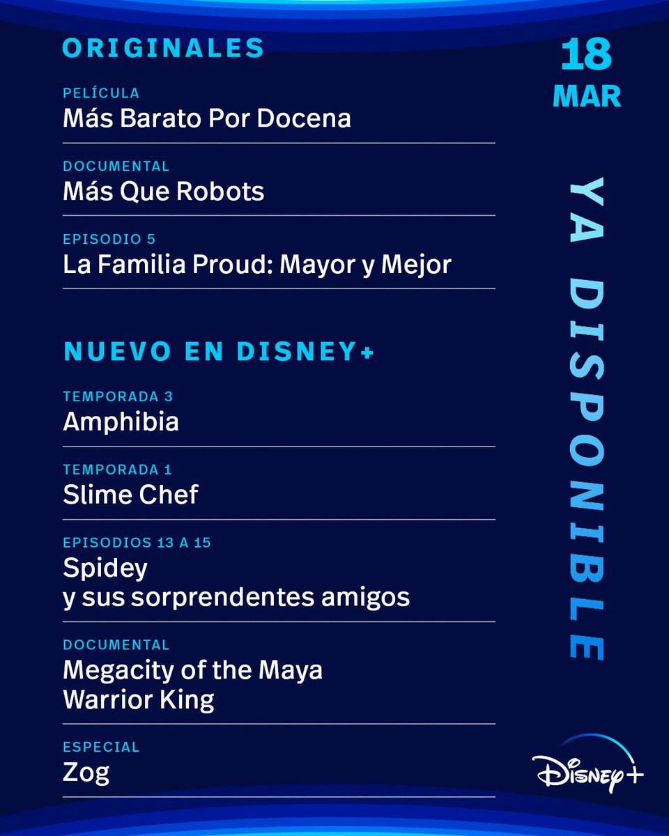 Cine_Cage's tweet photo. #PorSiNoLoViste Viernes de estrenos y novedades en @disneyplusla ¿Cuál te llama la atención? Hay muy buenas opciones 😉 https://t.co/KQc9M8TK2e