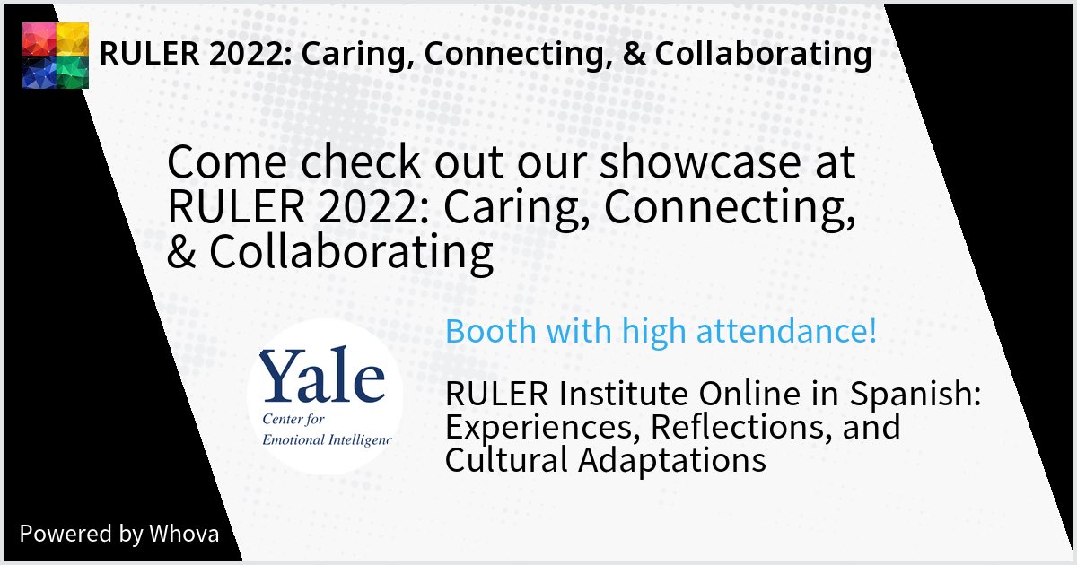castillogualda's tweet photo. Algunas de las experiencias que tuve el honor de presentar en la Conferencia Anual #RULER2022 #caring #connecting #collaborating
#SEL @rulerapproach @YaleEmotion #bienestar #contextoshispanohablantes #showcase https://t.co/Z224uxJjgm