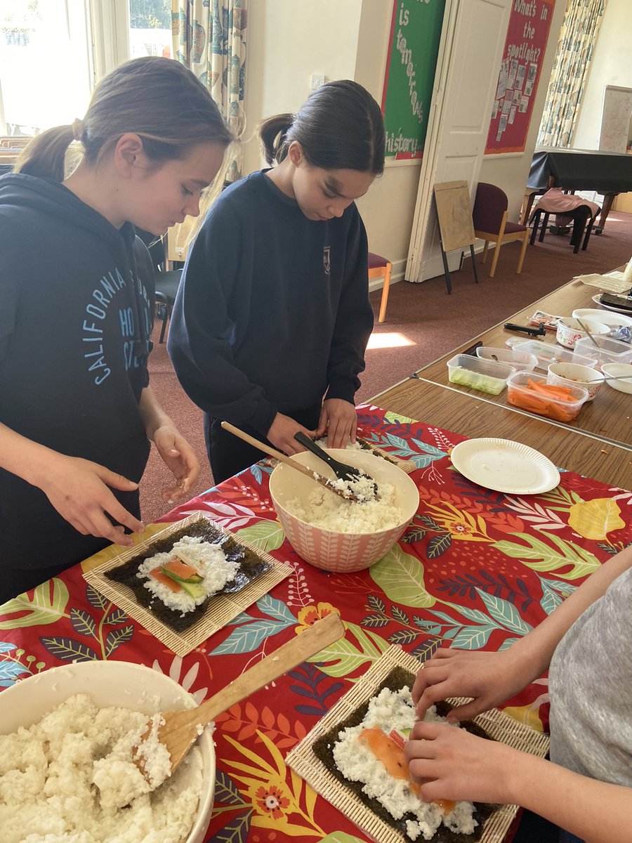 On Saturdays we make sushi #sushimaking #iloveboarding <a href="/NorthbournePark/">Northbourne Park</a> #boardinglife