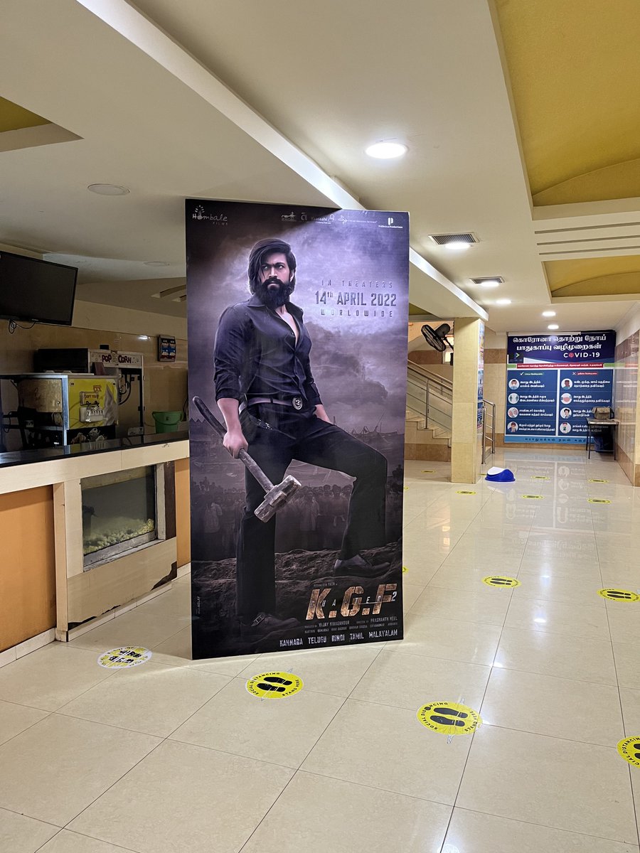 Karthikravivarm's tweet photo. #KGFChapter2 From April 14th https://t.co/ZEMIGKcLo9