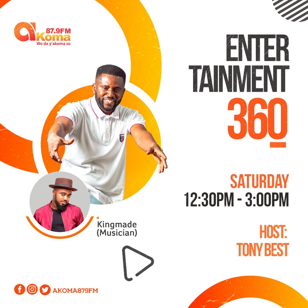 Vbuqsworld's tweet photo. @kingmaderje begins Kumasi radio tour today on @akoma879fm with host @tonybest_gh from 12:30pm sharp
Don’t miss out guuuuys

Keep streaming “Unless They Kill God” by KingMade on @repjesusdotcom &amp; most digital platforms https://t.co/FQn0l2u1pq