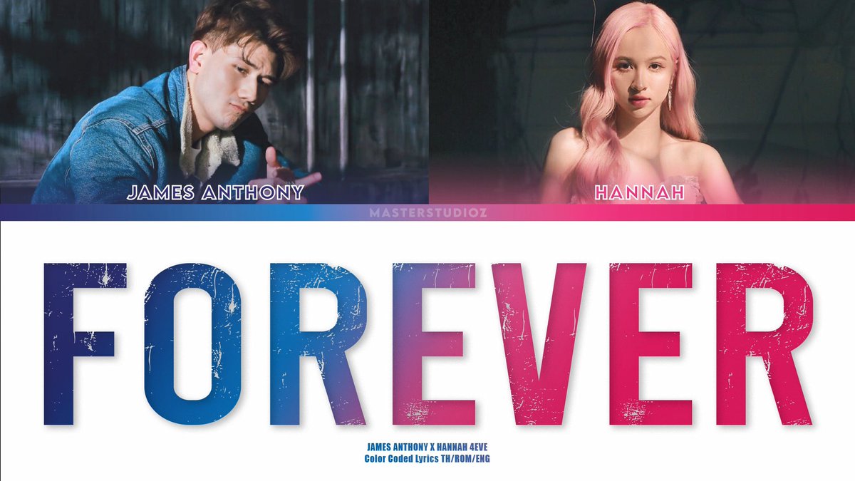 ZMasterstudio's tweet photo. [THAI/ROM/ENG] James Anthony x Hannah 4EVE - FOREVER ft. Mr.D [LYRICS] 

https://t.co/zngv3cj8MQ

#TpopLyrics #MASTERSTUDIOZ https://t.co/6BVWbPkyZr